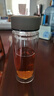 富光 男女士雙層玻璃杯 高硼硅玻璃304茶隔水杯子 帶茶隔泡茶杯500ml 曬單實(shí)拍圖
