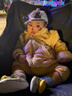 優(yōu)衣庫嬰幼兒寶寶長(cháng)絨搖粒絨拉鏈茄克長(cháng)袖外套25秋冬新款478434 31 米色 90 曬單實(shí)拍圖