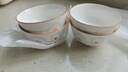 陶瓷碗家用喜慶喬遷新居碗碟餐具套裝歲月靜好飯碗 歲月靜好4碗 曬單實(shí)拍圖