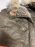 付智恩【CHIC PARKA】 長(cháng)夜將至 郊狼美洲貉毛領(lǐng)鵝絨皮草派克外套 綠咖（狼毛） M 曬單實(shí)拍圖