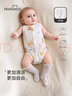歡喜小熊嬰兒包屁衣純棉背心打底哈衣爬服寶寶無(wú)袖連體衣2件裝 曬單實(shí)拍圖