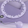 智能計數呼啦圈減肥收腹成人瘦肚子女士家用健身器械可拆卸 普通計數-紫色【腰圍65-110CM】200斤內 曬單實(shí)拍圖
