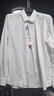 京東京造【奢華200支】襯衫男白襯衫長(cháng)袖襯衫外套男裝秋裝高端 白色 42 曬單實(shí)拍圖