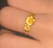 周生生新年禮物黃金戒指 心花怒放足金素圈戒指開(kāi)口戒27942R計價(jià) 2.95克 曬單實(shí)拍圖