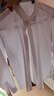羅蒙（ROMON）200支免燙桑蠶絲高端男士長(cháng)袖襯衫商務(wù)春秋新款爸爸裝 白色 40 曬單實(shí)拍圖