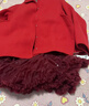 jnby by JNBY江南布衣童裝冬羊毛呢大衣外套新年服雙面呢女童兒童1N0812790 621大紅 150 cm 曬單實(shí)拍圖