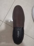 CLOHOO皮鞋男士夏季透氣商務(wù)休閑鞋子男鏤空真皮涼鞋男駕車(chē)軟底豆豆鞋男 暗棕【皮鞋碼】 42 曬單實(shí)拍圖