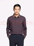 勁霸男裝商務(wù)休閑抗菌干爽舒適長(cháng)袖Polo衫|BTXE3630 黑色 M 曬單實(shí)拍圖