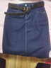 VEROMODA半身裙2025秋季新款含棉復古磨白撞色明線(xiàn)裙子 特深牛仔藍色 M 曬單實(shí)拍圖