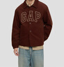 GAP男裝2025秋季新款刺繡logo燈芯絨翻領(lǐng)寬松棉服外套夾克791866 棕色 S (165/88A)亞洲尺碼 曬單實(shí)拍圖