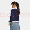 阿迪達斯（adidas）三葉草系列 女 WOMEN COLOR JKT 針織外套 JN0724 深靛藍 S 曬單實(shí)拍圖