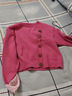 啄木鳥（TUCANO）歐貨重工小香風(fēng)針織衫女斜扣內(nèi)搭毛衣2025新款春秋慵懶高品質(zhì)外套 玫紅色 S 建議(80-95斤) 曬單實拍圖