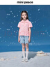 MiniPeace太平鳥(niǎo)童裝夏新女童POLO衫FBCOF2336 粉色 140cm 曬單實(shí)拍圖
