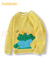 巴拉巴拉【官方正品】童裝兒童毛衣男童女童套頭毛衫秋冬卡通寶寶 黃綠色調00434 130 cm 曬單實(shí)拍圖