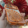 SUOLIAO適用蘋(píng)果17promax手機殼新款彩鉆孔雀閃粉iphone16高級感小眾自帶鏡頭膜全包威防摔保護套女生軟殼 【星宇橙】鑲鉆孔雀-自帶鏡頭膜-硅膠軟邊 蘋(píng)果17Promax 曬單實(shí)拍圖