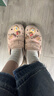 他她（TATA）黃油小熊聯(lián)名勃肯鞋休閑鞋一腳蹬女鞋半拖鞋子4SZ02BH5 粉色 37 曬單實(shí)拍圖