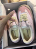 goodbai粉色蓬蓬鞋白敬亭同款情侶熊貓鞋真皮板鞋德訓鞋小白鞋女 米灰色 38 曬單實(shí)拍圖