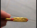 周六福  黃金手鏈女款硬金生肖本命年吉意三合編織手繩T 定價(jià) 足金 猴鼠龍-0.85g 曬單實(shí)拍圖
