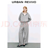 UR2026春季新款女裝休閑簡(jiǎn)約連帽雙拉鏈寬松外套UWJ150056 花灰 XS 曬單實(shí)拍圖