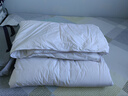 斯諾曼【暖芯】90%白鴨絨羽絨被芯春秋被子空調暖氣被200*230cm充510g白 曬單實(shí)拍圖