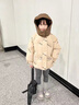 G.DUCKKIDS童裝女童羽絨服冬季白鴨絨兒童外套中大童冬裝加厚印花面包服女孩 灰色 150 建議140-150cm11-12歲cm 曬單實(shí)拍圖