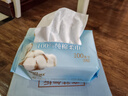 可心柔（COROU）棉柔巾100抽*6包 全棉洗臉巾 寶寶嬰兒純棉洗臉巾  曬單實(shí)拍圖