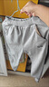 G.DUCKKIDS兒童休閑套裝男童春秋款新款中大童開(kāi)衫衛衣外套連帽運動(dòng)褲兩件套 拼色開(kāi)衫08灰套裝 110 建議身高1-1.05米 曬單實(shí)拍圖
