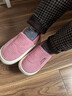 回力包跟棉拖鞋女士冬季新款外穿防滑厚底居家保暖棉鞋0792 紫色38-39 曬單實(shí)拍圖