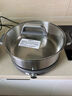 美的（Midea）0涂層電火鍋不銹鋼超薄速沸火鍋專(zhuān)用鍋分體可拆電熱鍋多功能鍋6.5L電煮鍋多用途鍋HGS30G1 曬單實(shí)拍圖