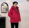 CANDYPRINCE 媽媽羽絨服 中老年羽絨服女紅色短款 媽媽裝50-60-70歲冬季外套 51款/紅色 2XL / 建議-(體重106-120斤) 曬單實(shí)拍圖