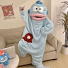 氧家小丑魚(yú)睡衣 搞怪連體情侶睡衣男女冬季加絨加厚珊瑚絨卡通家居服 丑魚(yú)連體衣 S M 適合身高150-165cm 曬單實(shí)拍圖