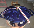 琺寶（staub）法國進(jìn)口圖案鍋系列琺瑯鑄鐵鍋炒鍋平底燉湯鍋煎鍋家用不易粘 小雪花圖案鍋深藍色 16cm 曬單實(shí)拍圖