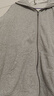 優(yōu)衣庫男裝女裝連帽拉鏈運動(dòng)開(kāi)衫長(cháng)袖外套休閑衛衣25新款479800 05 天灰色 S 曬單實(shí)拍圖