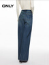 ONLY2025秋季新款時(shí)尚百搭高腰寬松長(cháng)褲直筒褲牛仔褲女|125332068 J34390洗水牛仔藍 M M褲長(cháng)減短 曬單實(shí)拍圖