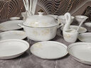 景乾骨瓷碗盤(pán)餐具家用整套簡(jiǎn)約陶瓷碗碟套裝送禮高檔陶瓷碗盤(pán)餐具套裝 微波爐適用丨皮箱裝丨 60件套 微波爐適用丨皮箱裝丨 曬單實(shí)拍圖