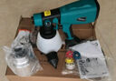 綠林電動(dòng)噴漆槍乳膠漆機油漆專(zhuān)用【無(wú)極調速】塑壺+鋁壺+5銅嘴 曬單實(shí)拍圖