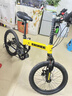 EROADE伊諾德兒童折疊自行車(chē)男女孩青少年初中小學(xué)生鋁合金山地車(chē)中大童 全鋁合金造-黃色 20寸6速【經(jīng)典輔助輪版】115-145 曬單實(shí)拍圖