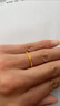 CRD克徠帝黃金戒指簡(jiǎn)約螺紋彈簧足金999實(shí)心戒指5G工藝送節日禮物 2.6g 15# 曬單實(shí)拍圖