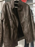 皮爾卡丹（pierre cardin）冬季加絨皮衣男士痞帥個(gè)性西裝領(lǐng)假兩件加厚皮夾克冬裝保暖外套潮 98815咖色 2XL 約130-150斤可穿 曬單實(shí)拍圖
