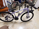EG7山地自行車(chē)女款女士山地車(chē)粉色小眾變速越野競速成人學(xué)生公路單車(chē) 【旗艦】輻條輪-無(wú)減震-白紫色 26英寸 21速 曬單實(shí)拍圖