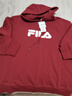 FILA 斐樂(lè )情侶款男女連帽衛衣2025冬季新款休閑寬松加絨保暖長(cháng)袖上衣 【常規款】深褐酒紅-WI M 170/92A/M 曬單實(shí)拍圖