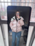 Teenie Weenie【趙露思同款丨黑金羽絨】小熊女裝羽絨服2025冬季新款保暖鵝絨服 粉色 S 曬單實(shí)拍圖
