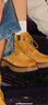 駱駝（CAMEL）【王俊凱同款】馬丁靴加絨鞋秋冬2025新款大黃靴戶(hù)外工裝登山靴 G13W379132 金黃色 41 曬單實(shí)拍圖