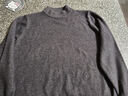 恒源祥純羊毛絨衫純羊毛毛衫毛衣男冬季加厚純半高領(lǐng)中年爸爸針織打底衫 深灰色 半高 領(lǐng)純?nèi)?00 L 175碼(適合140-160斤)純?nèi)?00 曬單實(shí)拍圖