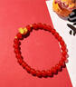 中國黃金（CHINA GOLD）足金錢(qián)幣馬紅瑪瑙手串女新款生肖馬本命年手鏈生日圣誕禮物送女友 【京速達】足金錢(qián)幣馬紅瑪瑙手串 約0.6g 曬單實(shí)拍圖