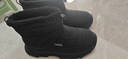 駱駝（CAMEL）防潑水加絨抓地保暖增高厚底戶(hù)外雪地靴男 G15W342003 黑色 42 曬單實(shí)拍圖