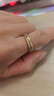 翡拉拉（fellala）「羅馬」戒指簡(jiǎn)約對戒輕奢指環(huán)情侶戒疊戴戒潮送女友節日生日禮物 M碼 曬單實(shí)拍圖