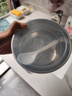 滿(mǎn)朝佳大耳狗兒童吃飯碗不銹鋼帶蓋專(zhuān)用學(xué)生隔熱防燙家用手柄面湯碗餐具 曬單實(shí)拍圖
