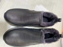 SUSTYLE奢侈高端品牌高端皮毛一體雪地靴男士棉鞋加絨加厚保暖羊毛鞋冬季 黑色 42 【平時(shí)穿41拍這個(gè)】 曬單實(shí)拍圖