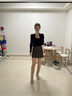 歐貝汐黑色皮裙半身裙女高腰2025新款春秋小個(gè)子包臀短裙子 咖色 M 曬單實(shí)拍圖